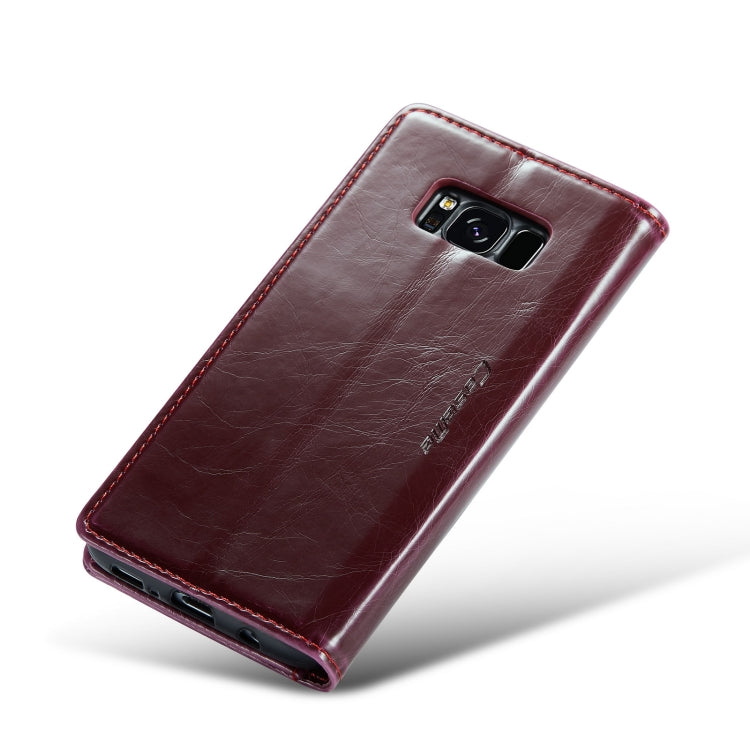 For Samsung Galaxy S8+ CaseMe 003 Crazy Horse Texture Leather Phone Case