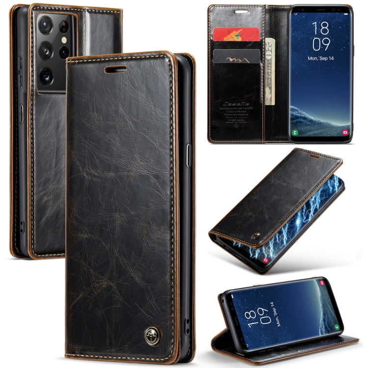 For Samsung Galaxy S8+ CaseMe 003 Crazy Horse Texture Leather Phone Case