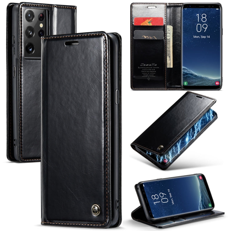 For Samsung Galaxy S8+ CaseMe 003 Crazy Horse Texture Leather Phone Case
