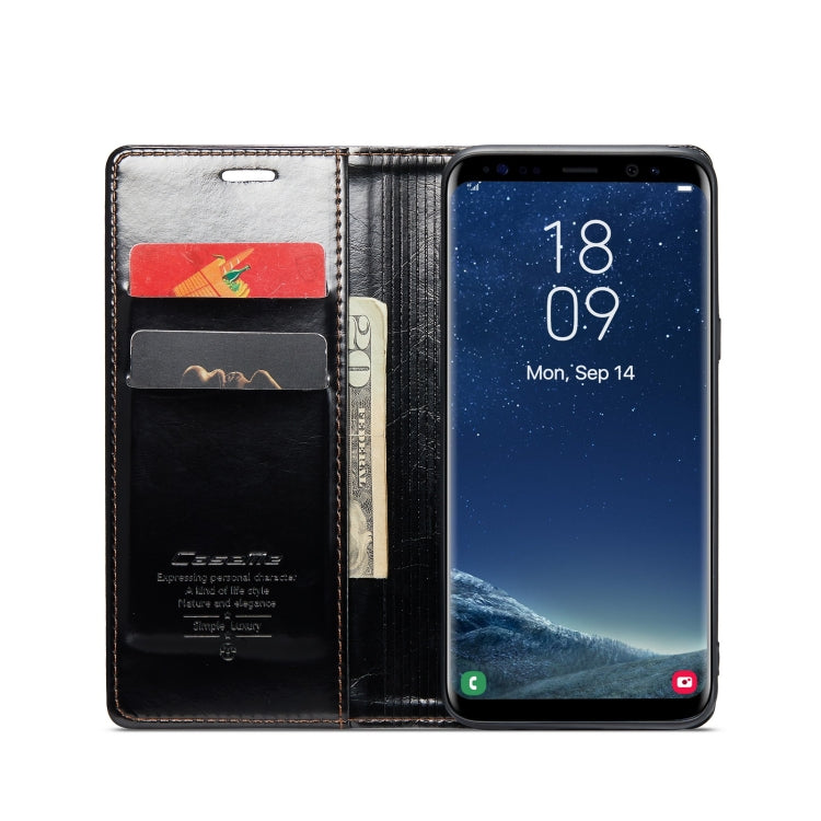 For Samsung Galaxy S8+ CaseMe 003 Crazy Horse Texture Leather Phone Case