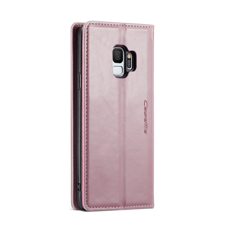 For Samsung Galaxy S9 CaseMe 003 Crazy Horse Texture Leather Phone Case