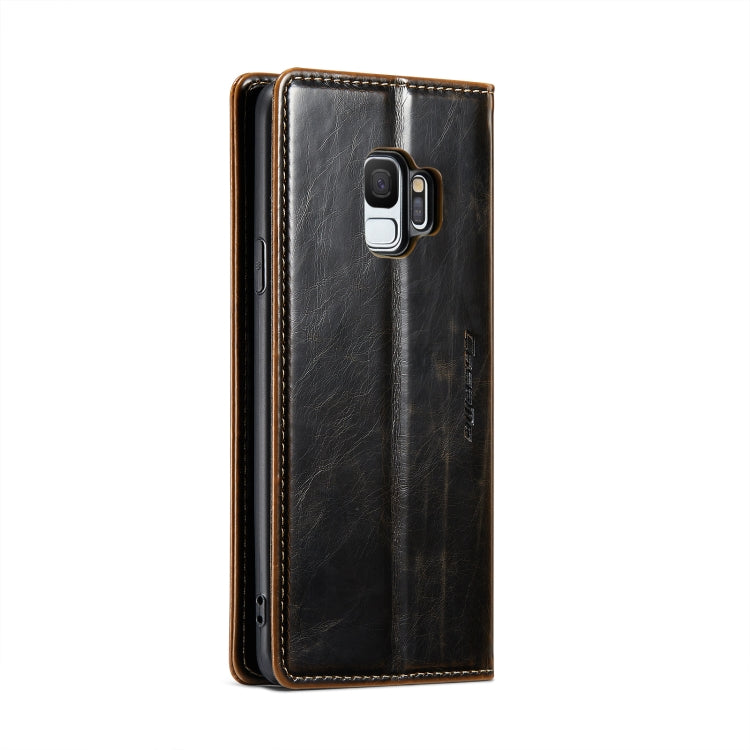 For Samsung Galaxy S9 CaseMe 003 Crazy Horse Texture Leather Phone Case