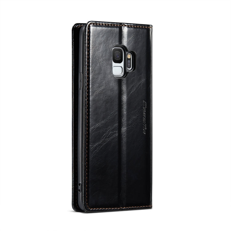 For Samsung Galaxy S9 CaseMe 003 Crazy Horse Texture Leather Phone Case