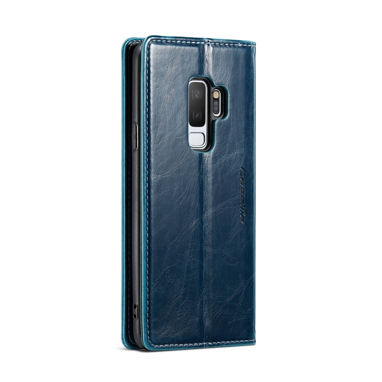 For Samsung Galaxy S9+ CaseMe 003 Crazy Horse Texture Leather Phone Case