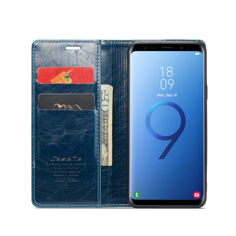 For Samsung Galaxy S9+ CaseMe 003 Crazy Horse Texture Leather Phone Case