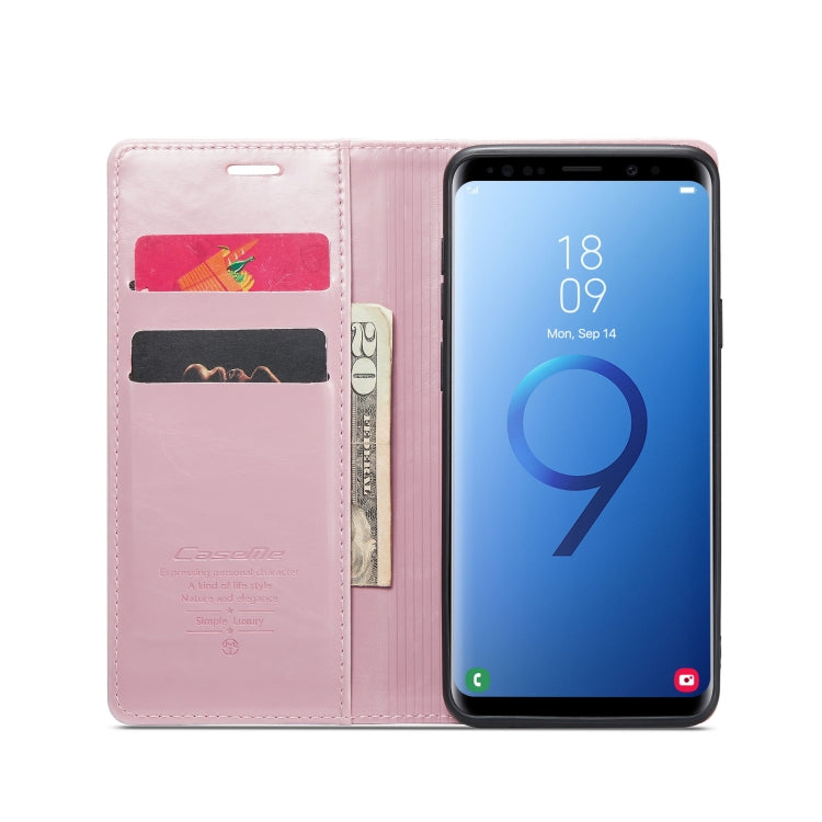 For Samsung Galaxy S9+ CaseMe 003 Crazy Horse Texture Leather Phone Case