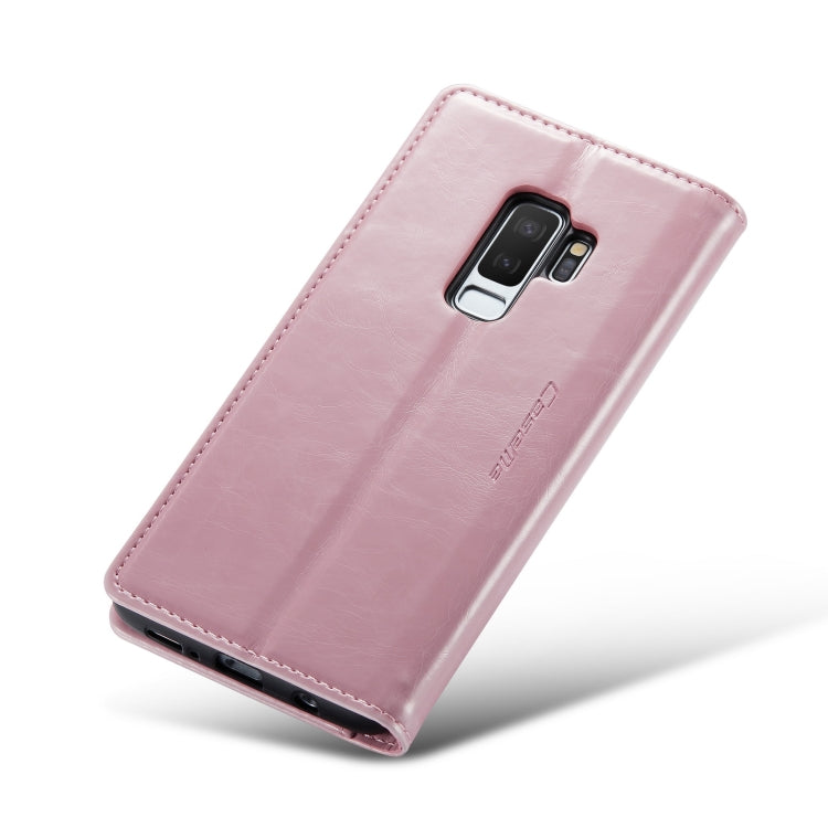 For Samsung Galaxy S9+ CaseMe 003 Crazy Horse Texture Leather Phone Case
