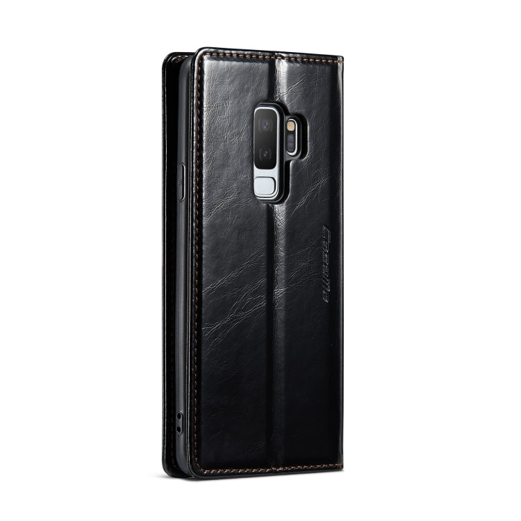 For Samsung Galaxy S9+ CaseMe 003 Crazy Horse Texture Leather Phone Case