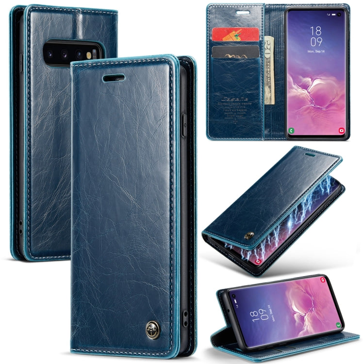 For Samsung Galaxy S10 CaseMe 003 Crazy Horse Texture Leather Phone Case