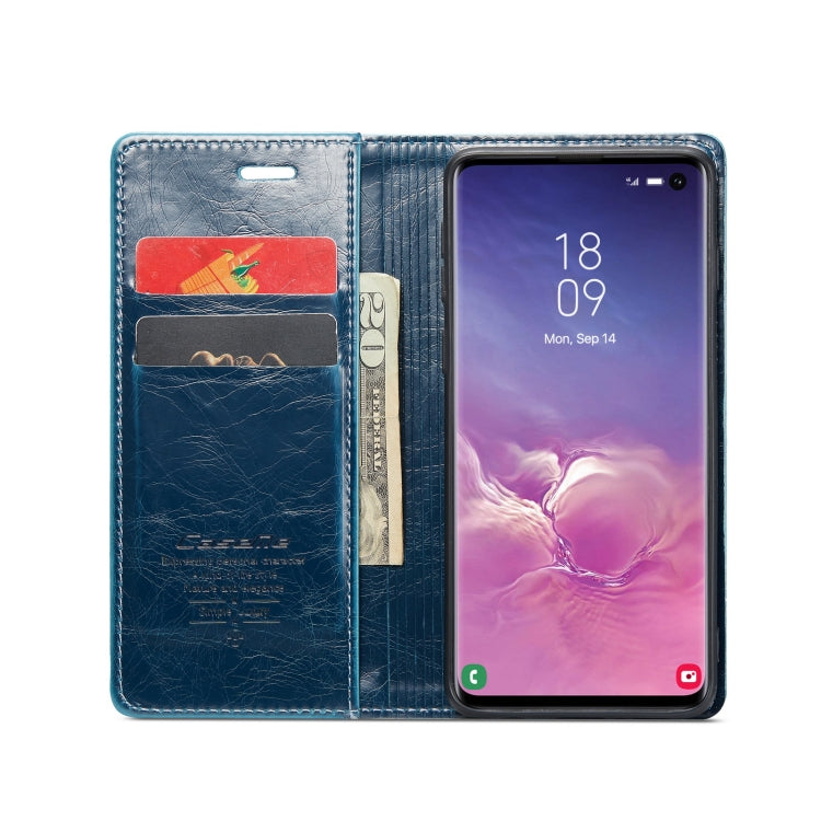 For Samsung Galaxy S10 CaseMe 003 Crazy Horse Texture Leather Phone Case