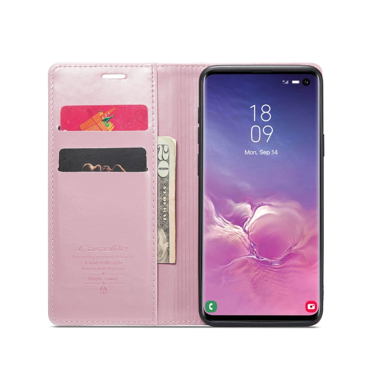 For Samsung Galaxy S10 CaseMe 003 Crazy Horse Texture Leather Phone Case