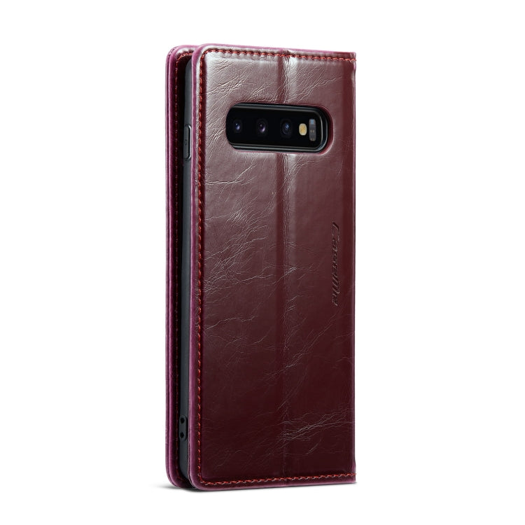 For Samsung Galaxy S10 CaseMe 003 Crazy Horse Texture Leather Phone Case