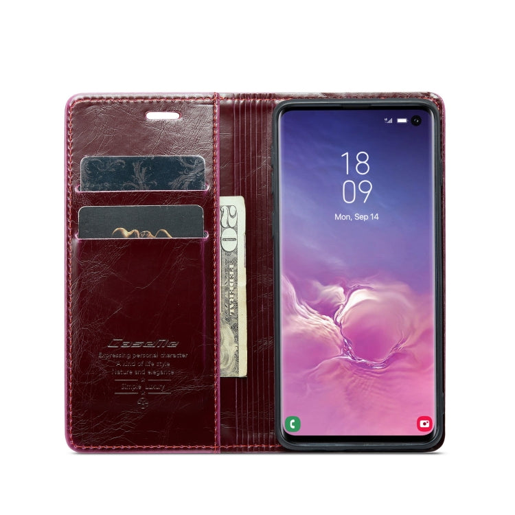 For Samsung Galaxy S10 CaseMe 003 Crazy Horse Texture Leather Phone Case