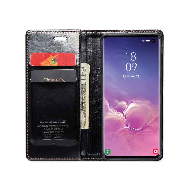 For Samsung Galaxy S10 CaseMe 003 Crazy Horse Texture Leather Phone Case