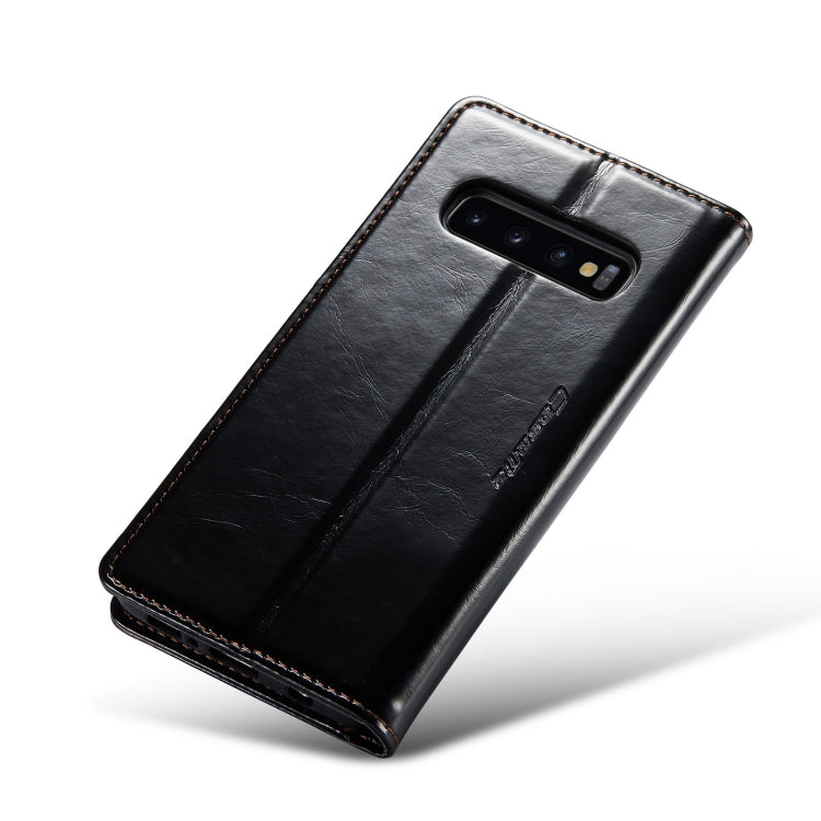 For Samsung Galaxy S10 CaseMe 003 Crazy Horse Texture Leather Phone Case