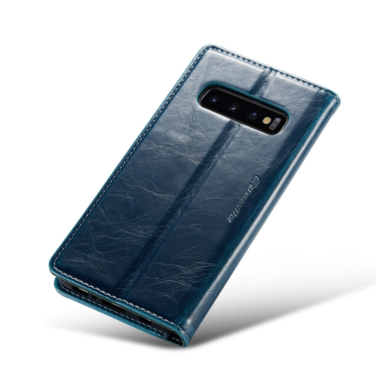 For Samsung Galaxy S10+ CaseMe 003 Crazy Horse Texture Leather Phone Case