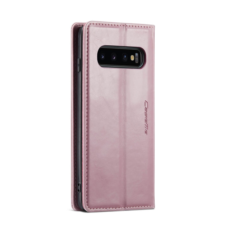 For Samsung Galaxy S10+ CaseMe 003 Crazy Horse Texture Leather Phone Case
