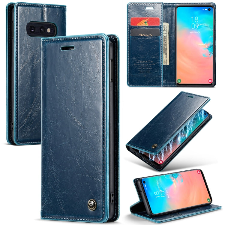 For Samsung Galaxy S10e CaseMe 003 Crazy Horse Texture Leather Phone Case