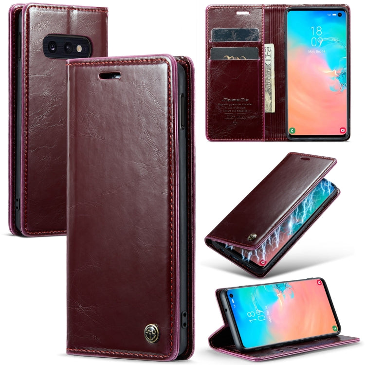 For Samsung Galaxy S10e CaseMe 003 Crazy Horse Texture Leather Phone Case