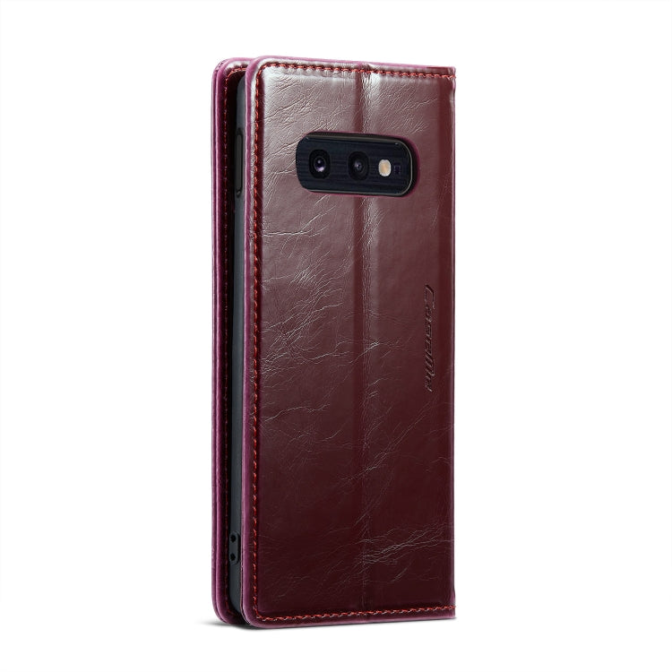 For Samsung Galaxy S10e CaseMe 003 Crazy Horse Texture Leather Phone Case
