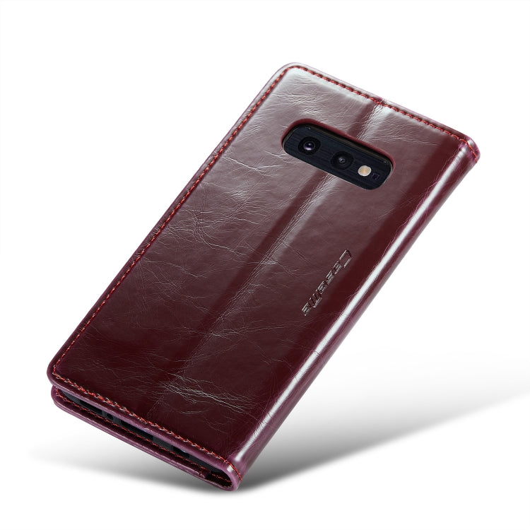 For Samsung Galaxy S10e CaseMe 003 Crazy Horse Texture Leather Phone Case