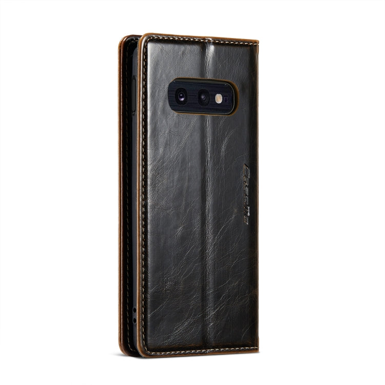 For Samsung Galaxy S10e CaseMe 003 Crazy Horse Texture Leather Phone Case