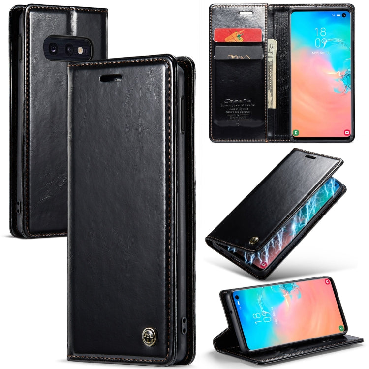 For Samsung Galaxy S10e CaseMe 003 Crazy Horse Texture Leather Phone Case