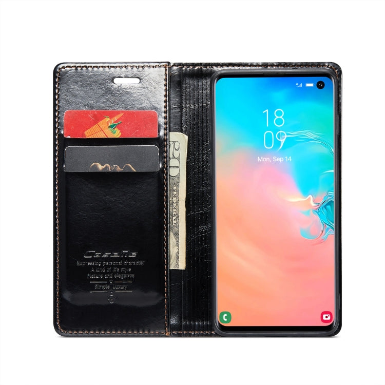 For Samsung Galaxy S10e CaseMe 003 Crazy Horse Texture Leather Phone Case