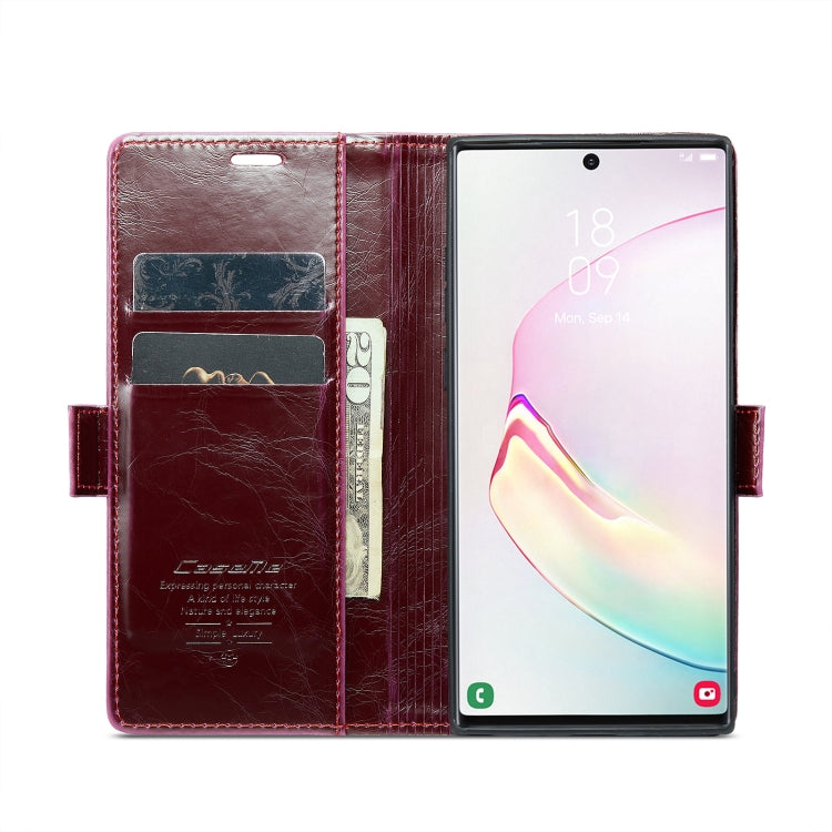 For Samsung Galaxy Note10+ CaseMe 003 Crazy Horse Texture Leather Phone Case