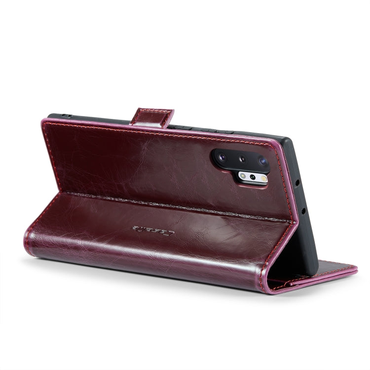 For Samsung Galaxy Note10+ CaseMe 003 Crazy Horse Texture Leather Phone Case