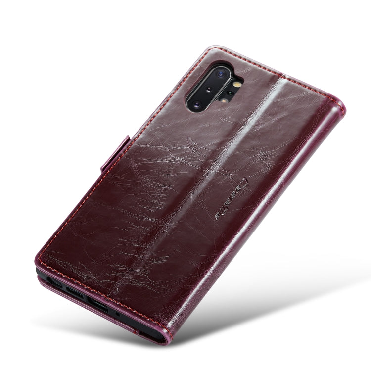 For Samsung Galaxy Note10+ CaseMe 003 Crazy Horse Texture Leather Phone Case