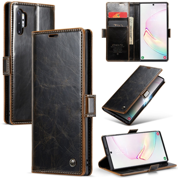 For Samsung Galaxy Note10+ CaseMe 003 Crazy Horse Texture Leather Phone Case