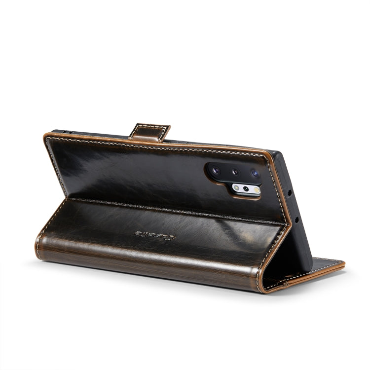 For Samsung Galaxy Note10+ CaseMe 003 Crazy Horse Texture Leather Phone Case