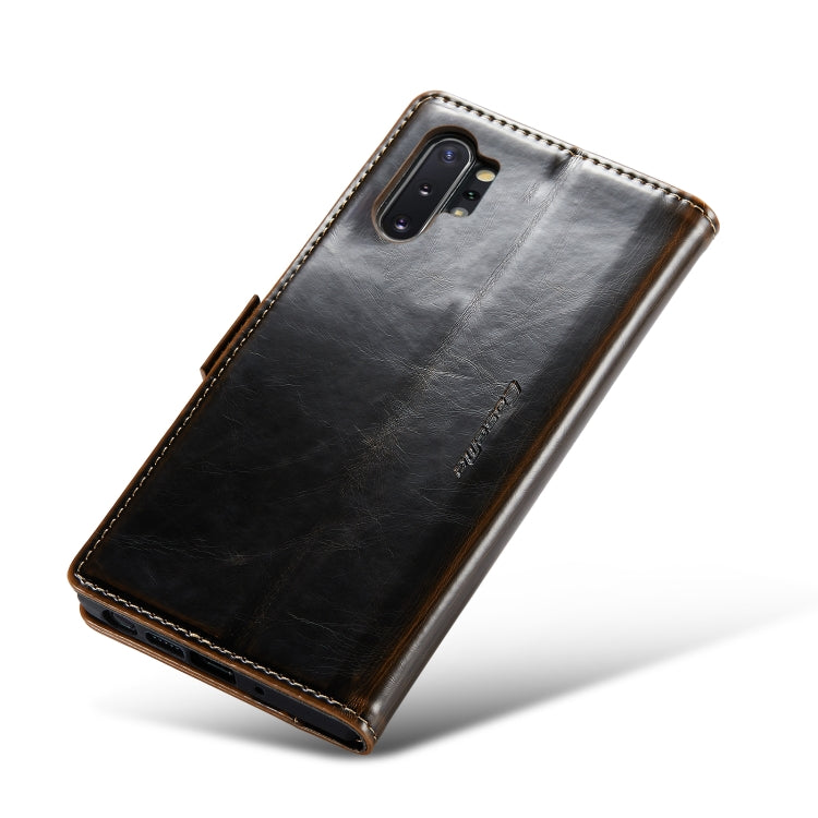 For Samsung Galaxy Note10+ CaseMe 003 Crazy Horse Texture Leather Phone Case