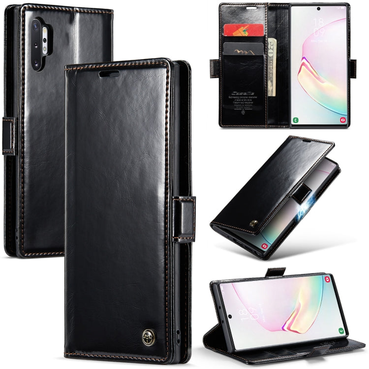 For Samsung Galaxy Note10+ CaseMe 003 Crazy Horse Texture Leather Phone Case