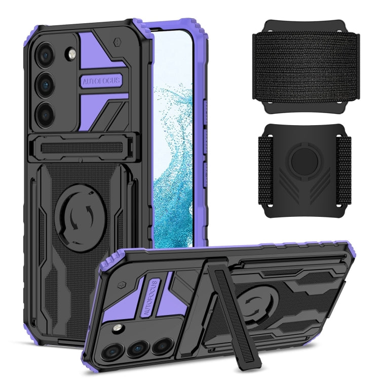 For Samsung Galaxy S23 5G Armor Wristband Phone Case