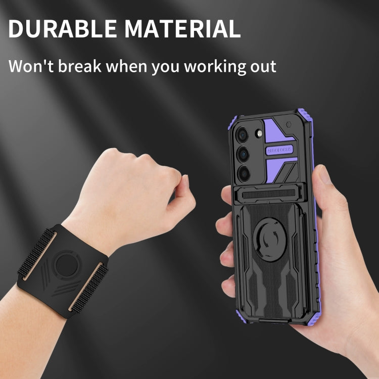 For Samsung Galaxy S23 5G Armor Wristband Phone Case