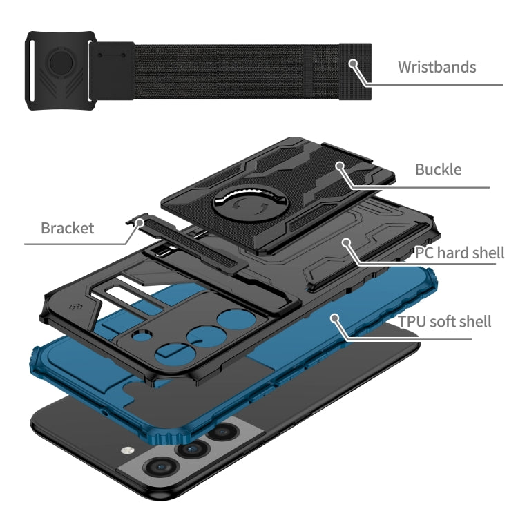 For Samsung Galaxy S23+ 5G Armor Wristband Phone Case