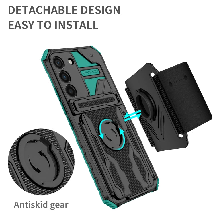 For Samsung Galaxy S23+ 5G Armor Wristband Phone Case