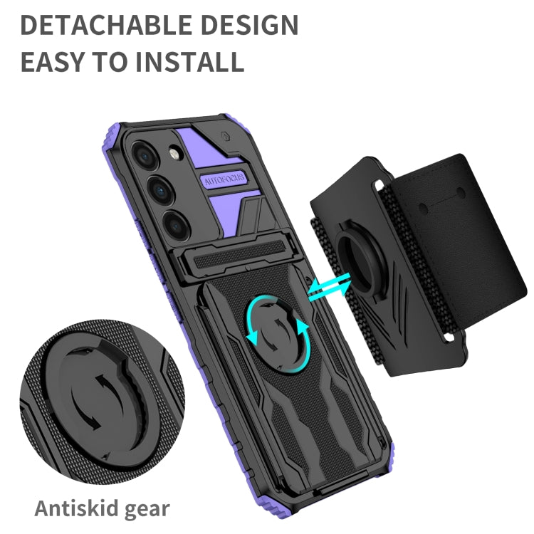 For Samsung Galaxy S23+ 5G Armor Wristband Phone Case