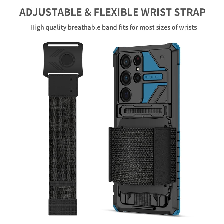 For Samsung Galaxy S23 Ultra 5G Armor Wristband Phone Case