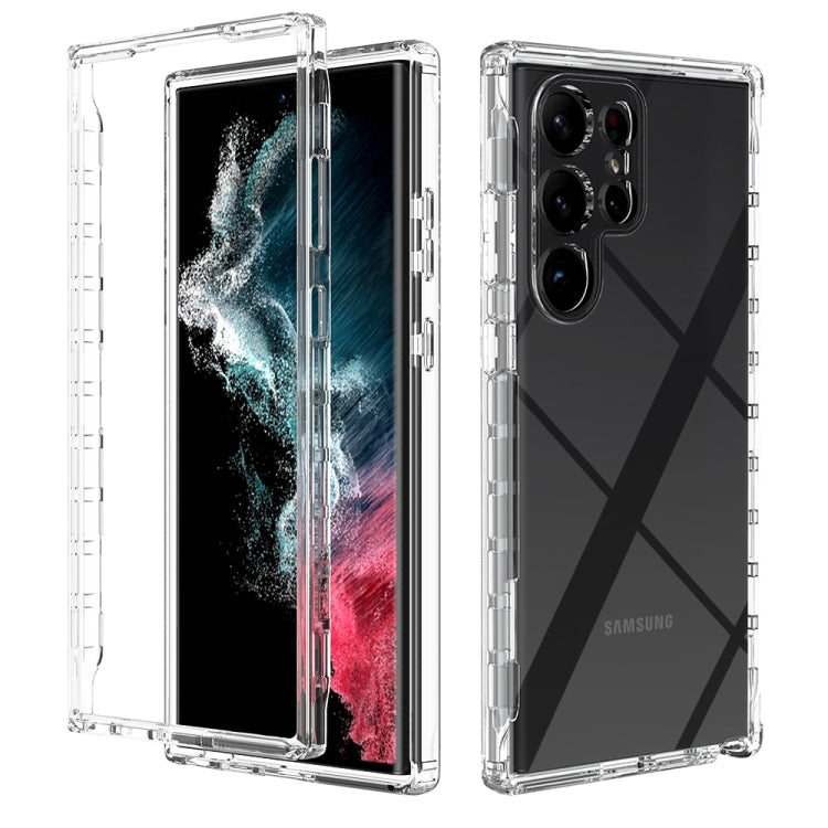 For Samsung Galaxy S23 Ultra 5G Transparent Gradient Color TPU + PC Protective Phone Case