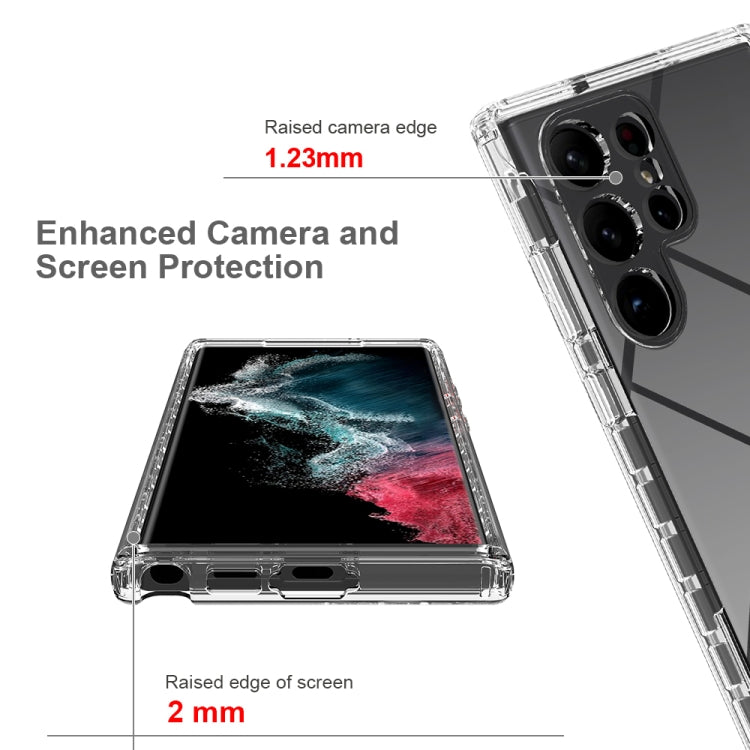 For Samsung Galaxy S23 Ultra 5G Transparent Gradient Color TPU + PC Protective Phone Case