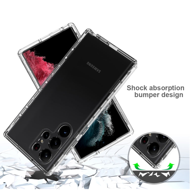 For Samsung Galaxy S23 Ultra 5G Transparent Gradient Color TPU + PC Protective Phone Case