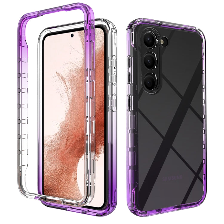 For Samsung Galaxy S23+ 5G Transparent Gradient Color TPU + PC Protective Phone Case