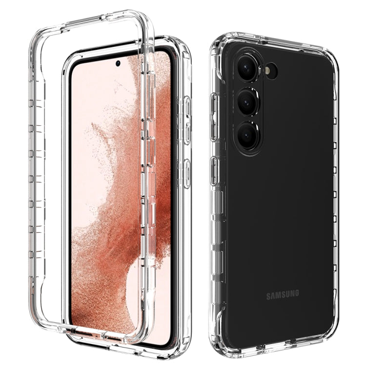 For Samsung Galaxy S23 5G Transparent Gradient Color TPU + PC Protective Phone Case