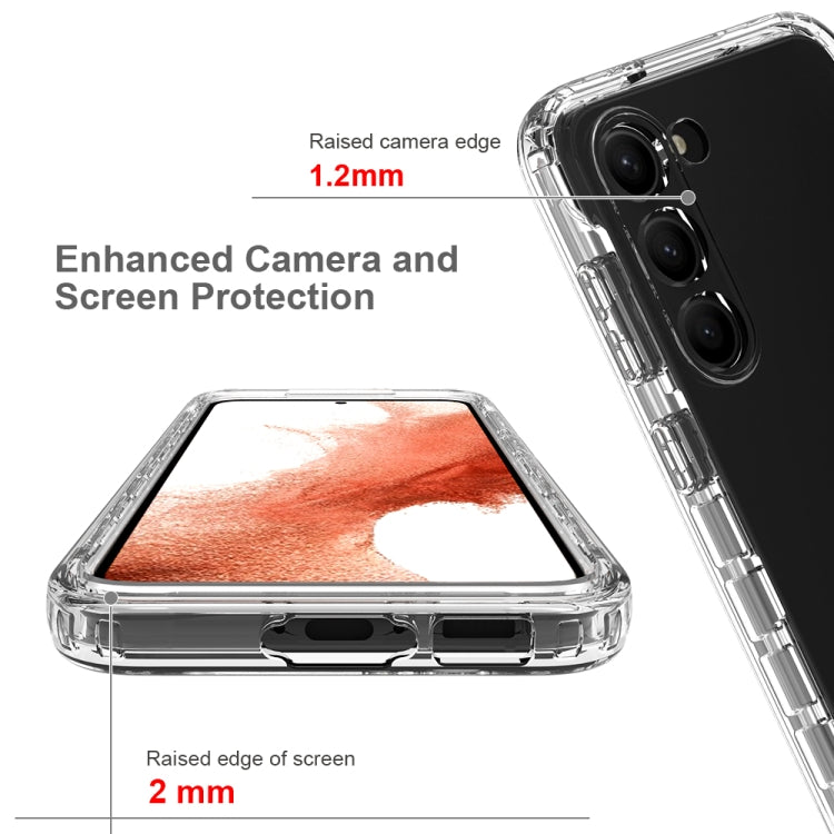 For Samsung Galaxy S23 5G Transparent Gradient Color TPU + PC Protective Phone Case