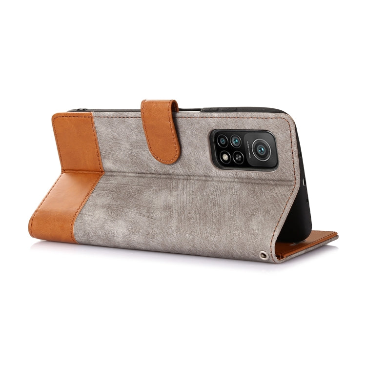 For Xiaomi Mi 10T 5G / 10T Pro 5G Splicing Leather Phone Case