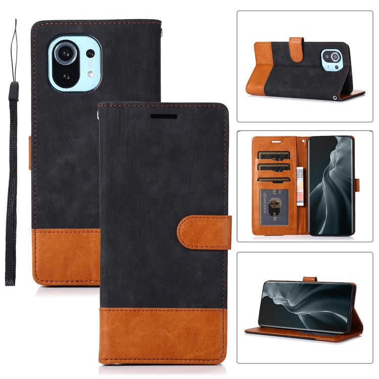 For Xiaomi Mi 11 Splicing Leather Phone Case