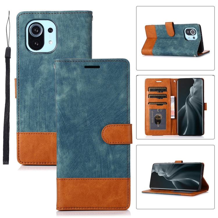 For Xiaomi Mi 11 Splicing Leather Phone Case